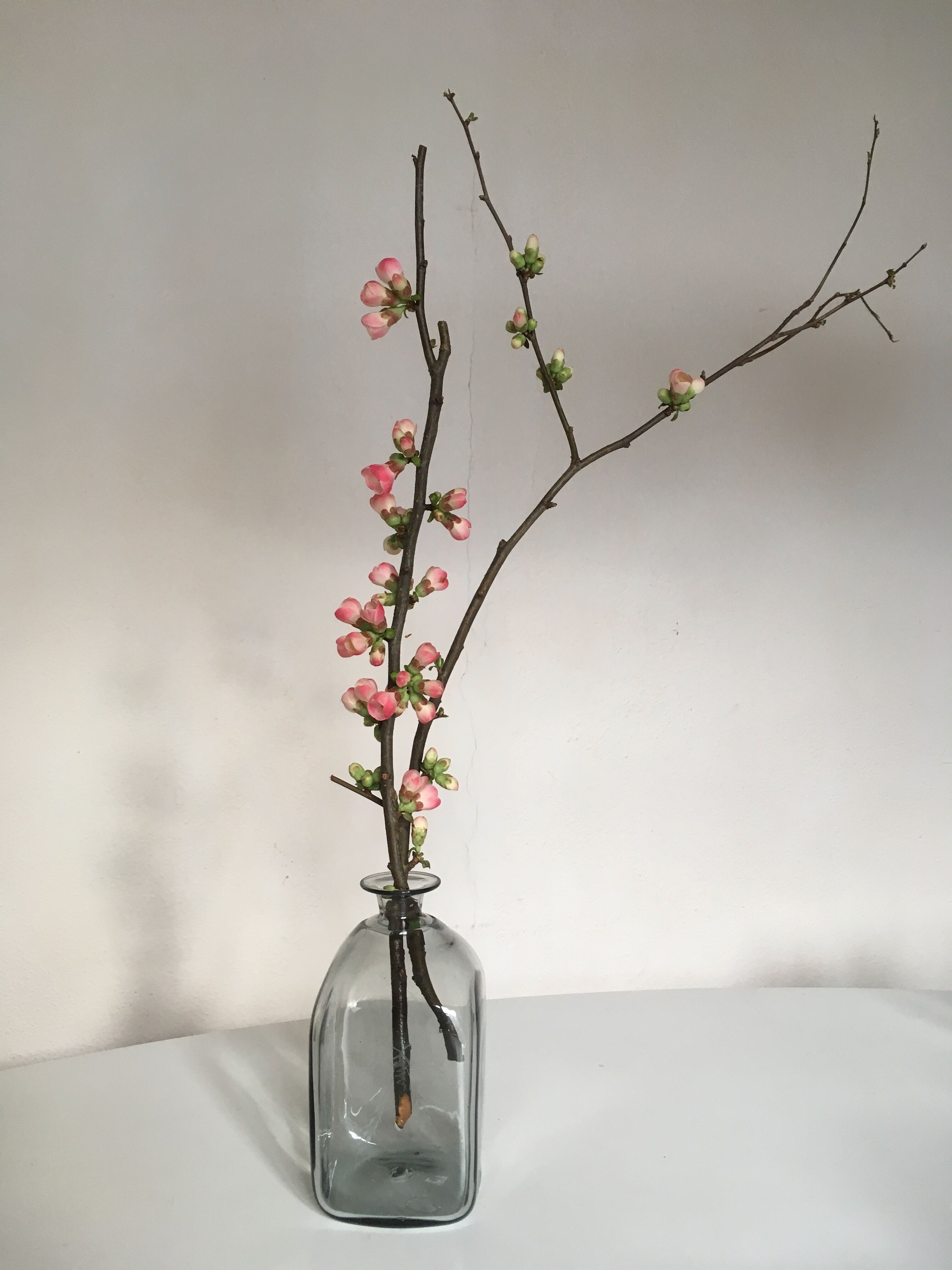 Reijmyre Sweden Scandinavian blown glass bottle, 60s