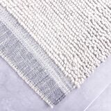 7x10 Light Blue Wool Handmade Woshable Moroccan Rug, 206x304Cm