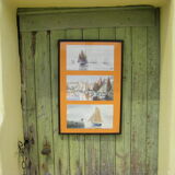 Decorative frames with three marine scenes