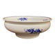 Salad bowl in Tournai porcelain, Boch Frères, fly decoration