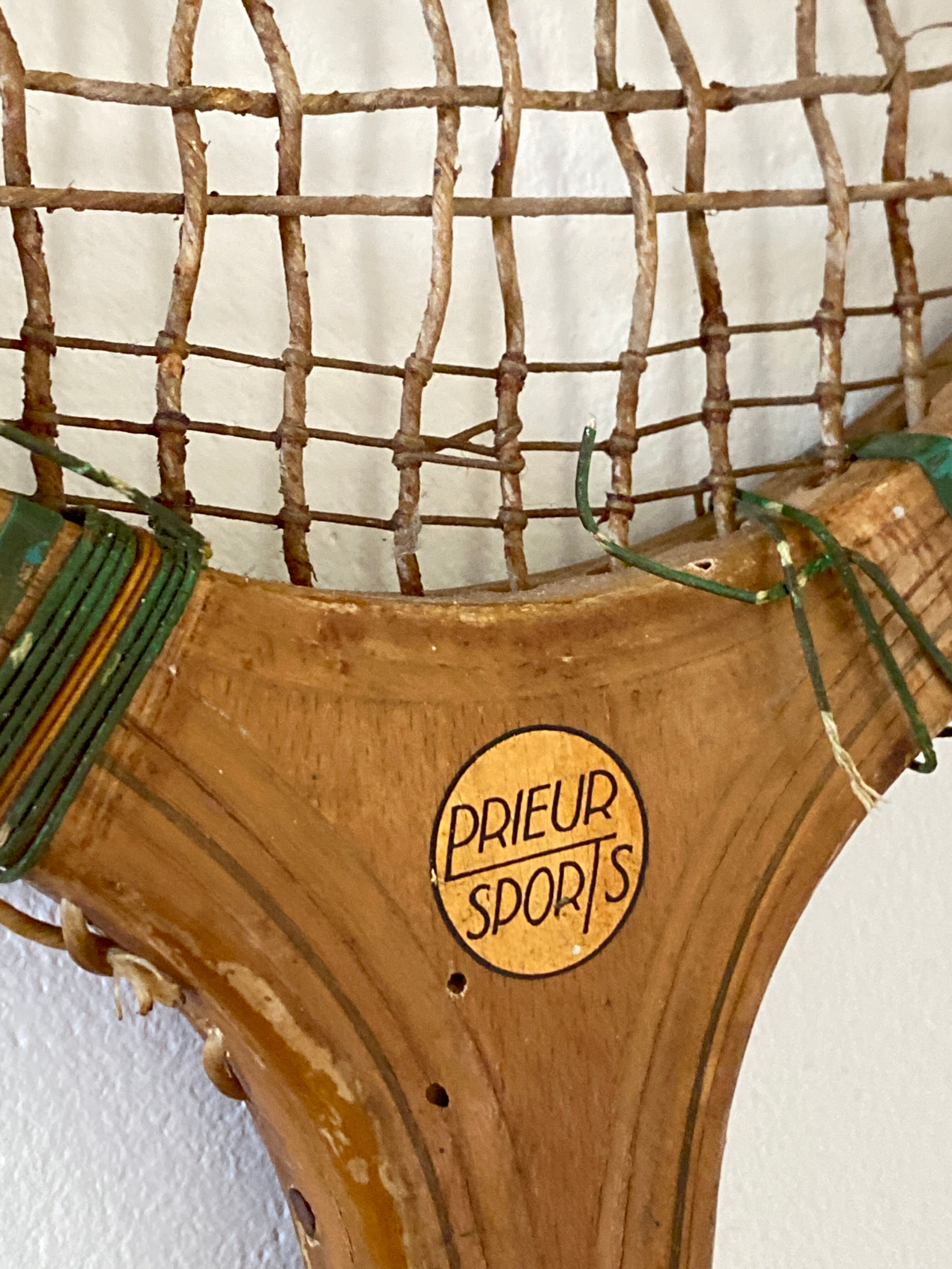 Ancienne paire de raquette de tennis vintage