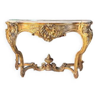 Console de style Louis XV doré