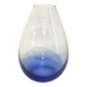 Blue glass vase