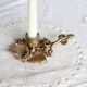 Vintage brass cellar rat – Vine leaf and grape cluster decor