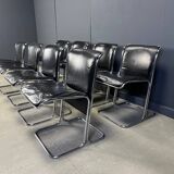 Set of 8 Calla chairs by Antonio Ari Colombo dining chairs, 1970s