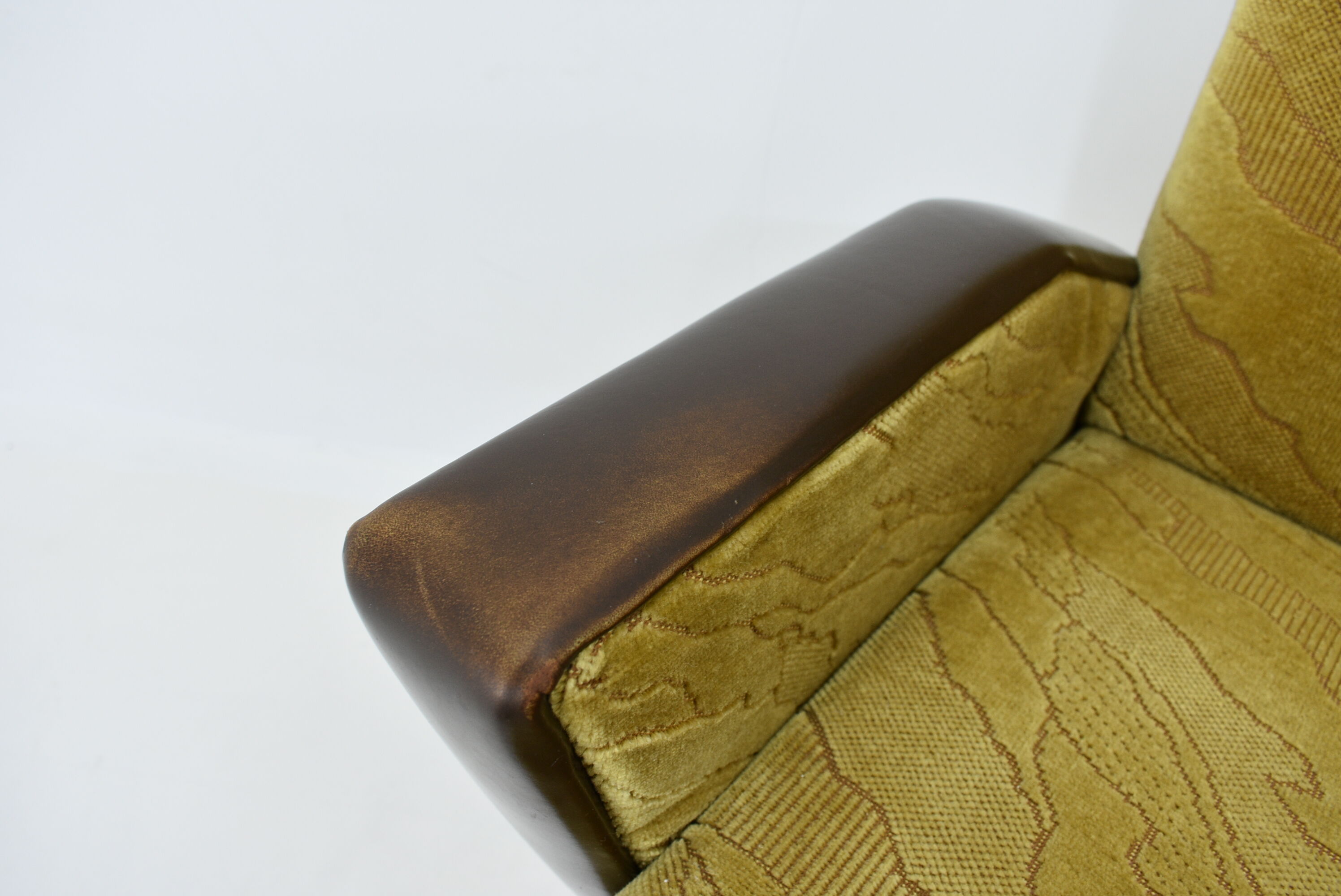 Midcentury Leather Armchairs Designed by Miroslav Navrátil, 1970s