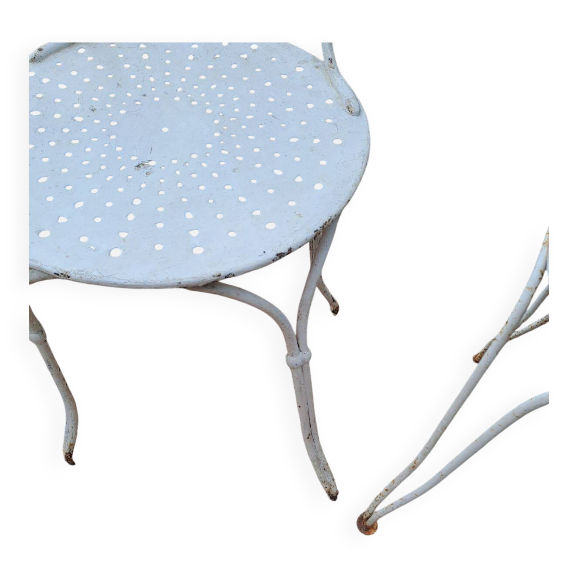 6 chaises en fer forgé