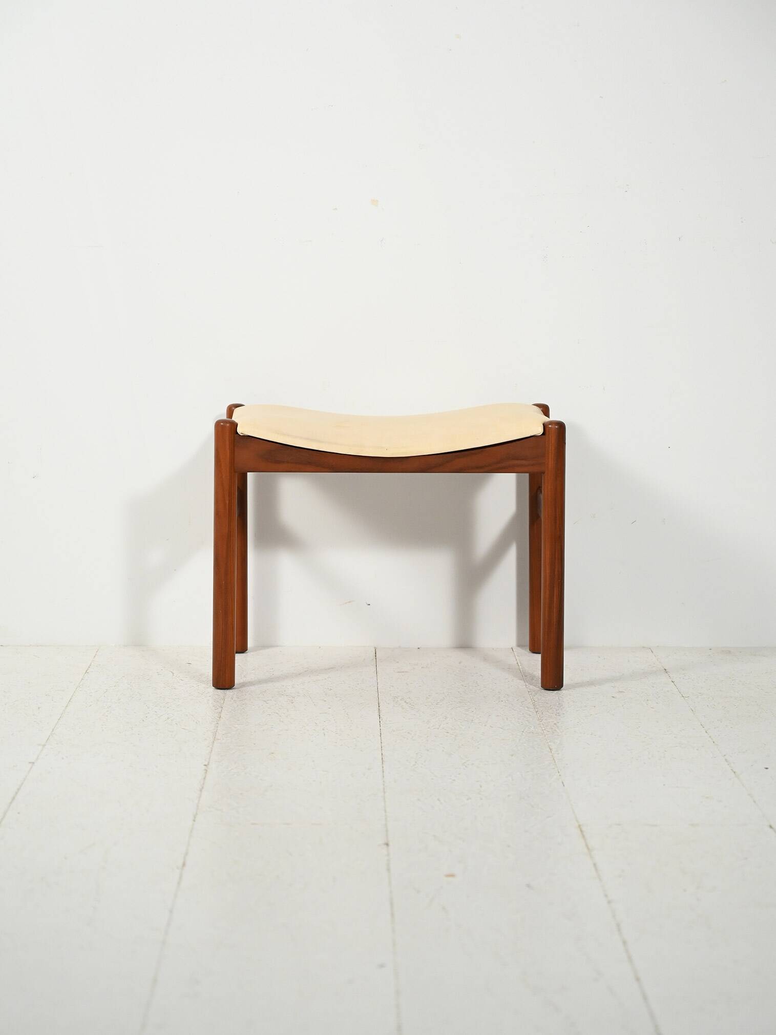 Norwegian teak footstool, 1950s–60s