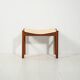 Norwegian teak footstool, 1950s–60s