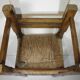 Chaise ancienne en bois et paille, Art Populaire - Espagne