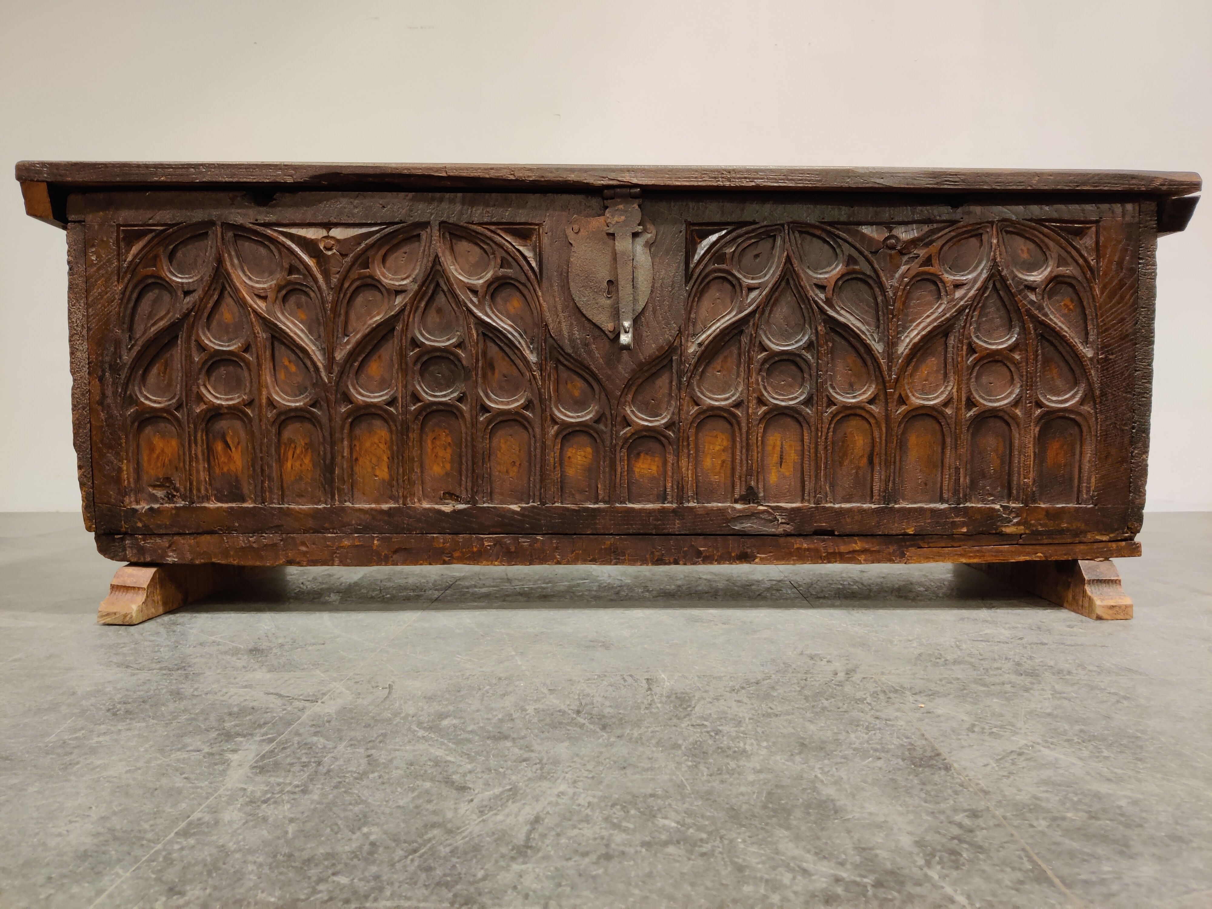 Gothic 16th century blanket chest