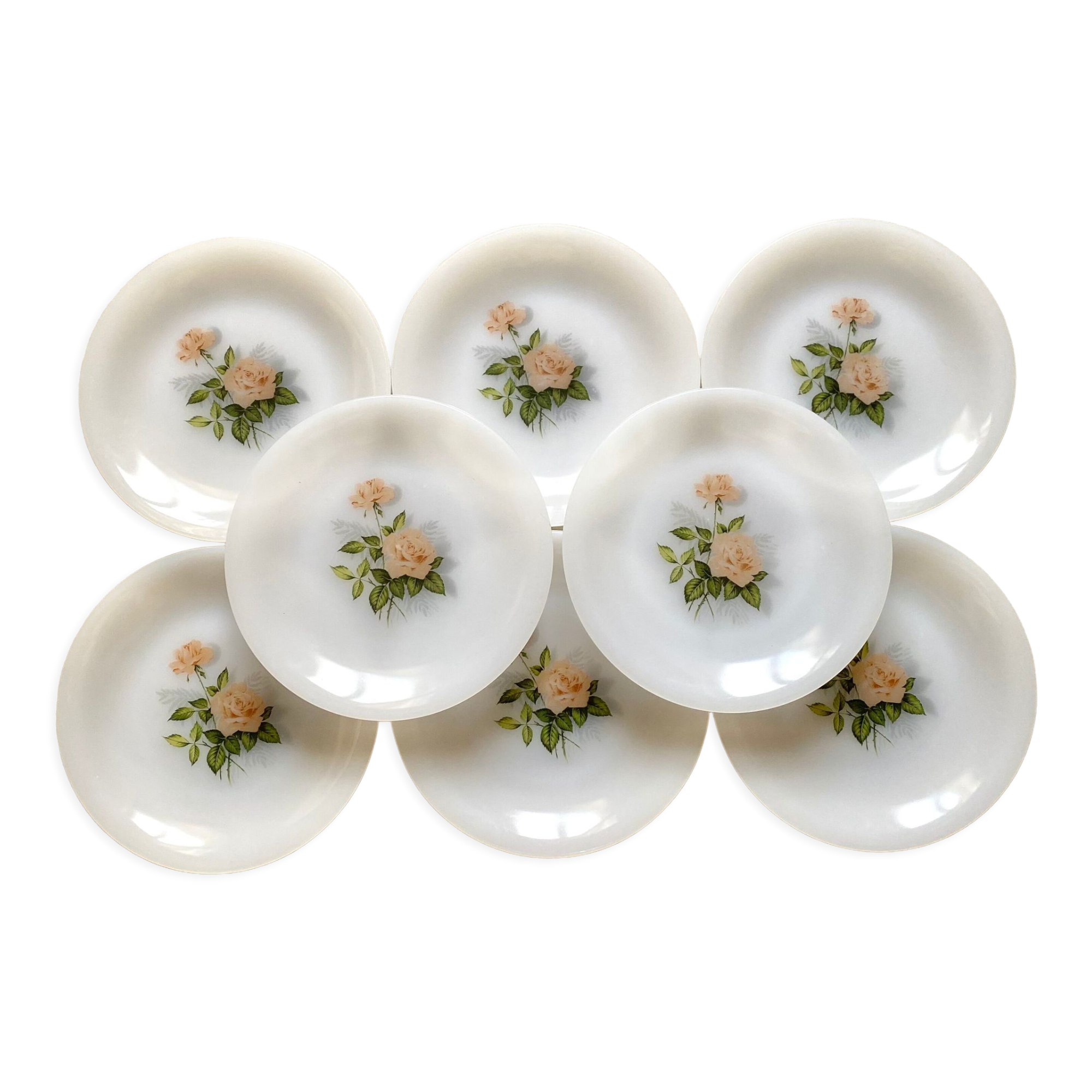 Dessert plates Rose Arcopal