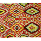 Area kilim rug ,vintage wool turkish handknotted kilim, 330 cmx174 cm rug