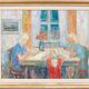 Original mid-century Swedish oil on canvas – “Family” by Eric With – vintage & framed – 75 × 91 cm (29.5" × 35.8")