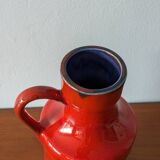 Vintage red ceramic vase