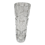 Vintage crystal tube vase