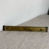 Four-hook brass coat rack