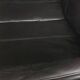 Black leather sofa