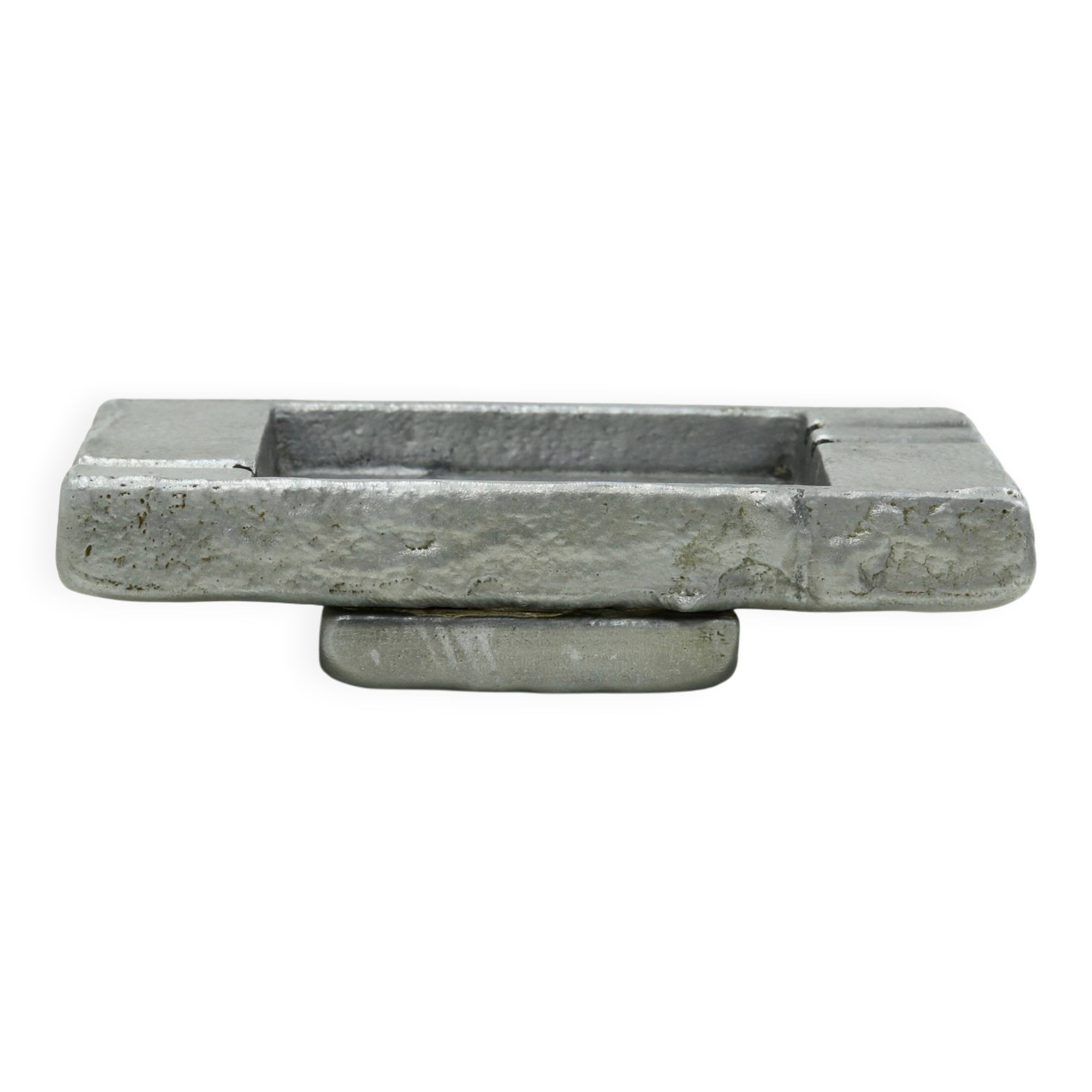 Brutalist Cast Aluminium Ashtray Willy Ceysens 1960s