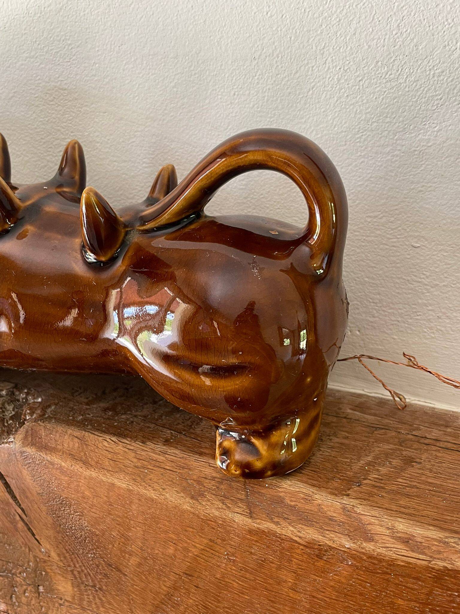 Kitsch dog-shaped carafe