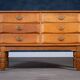 Brutalist Drawer Chest in Oak by Henning Kjærnulf, 1970s