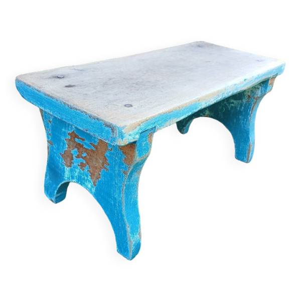 Tabouret / marche pied ancien en bois