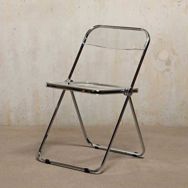Chaise pliante Giancarlo Piretti Plia en chrome pour Anonima Castelli