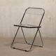 Giancarlo Piretti Plia Folding Chair Chrome for Anonima Castelli