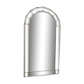 Mirror, 1970s 41x78cm