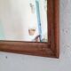 Ancien miroir entourage bois rustique