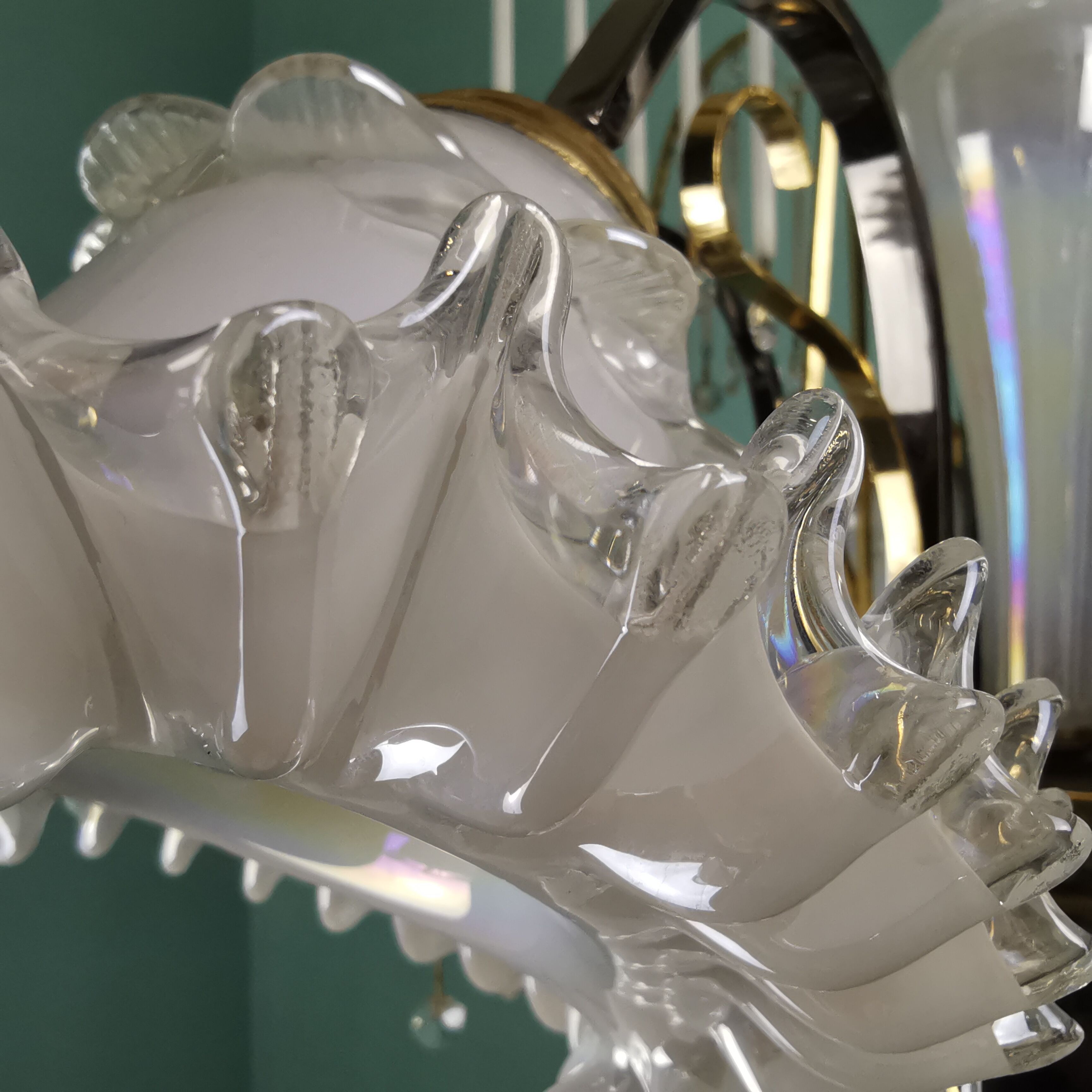 Italian murano glass chandelier