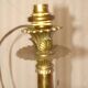 Bronze and solid brass candlestick from the "Restoration" period, electrified.