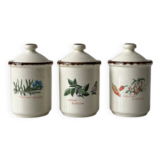 Spotted Ceramic Spice Jars