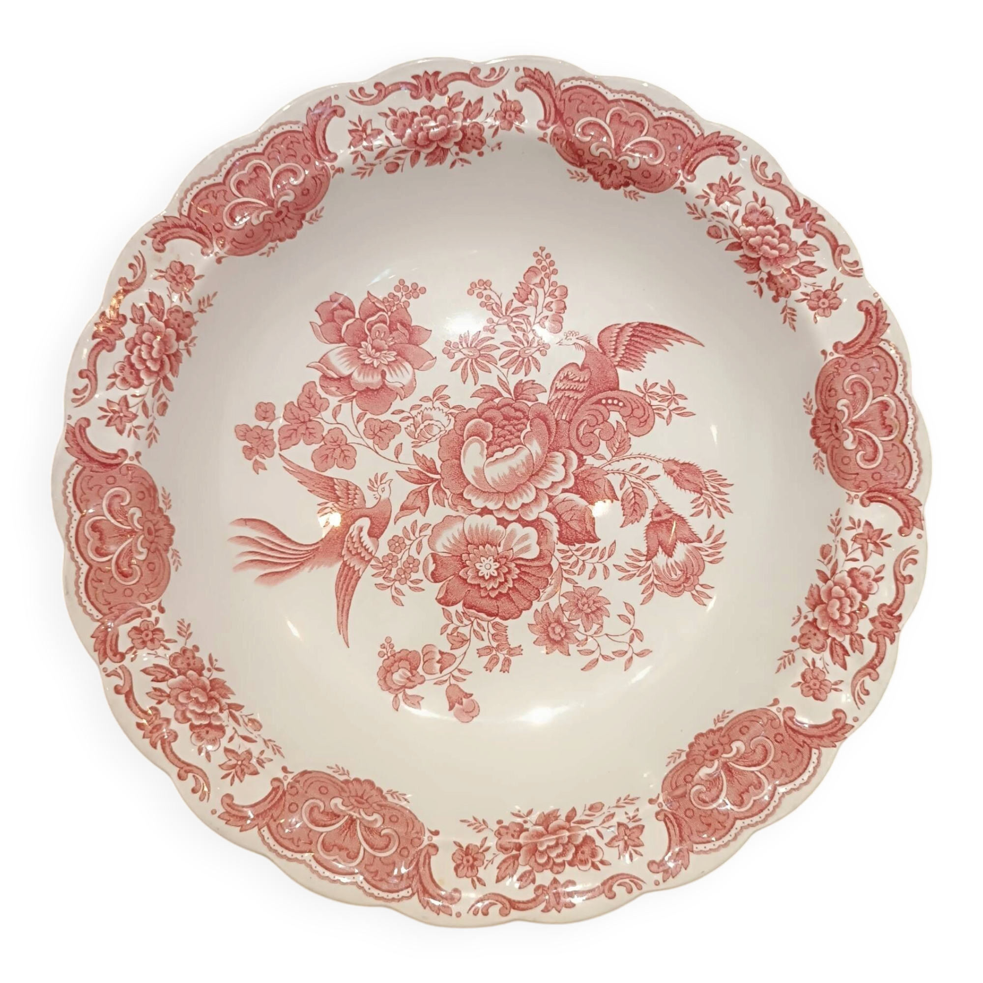 Grand plat faience