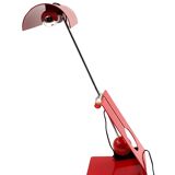 Mauro Martini, red 'Picchio' woodpecker table lamp, F.lli Martini Italy 1970s