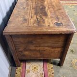 Rustic solid oak box 19th