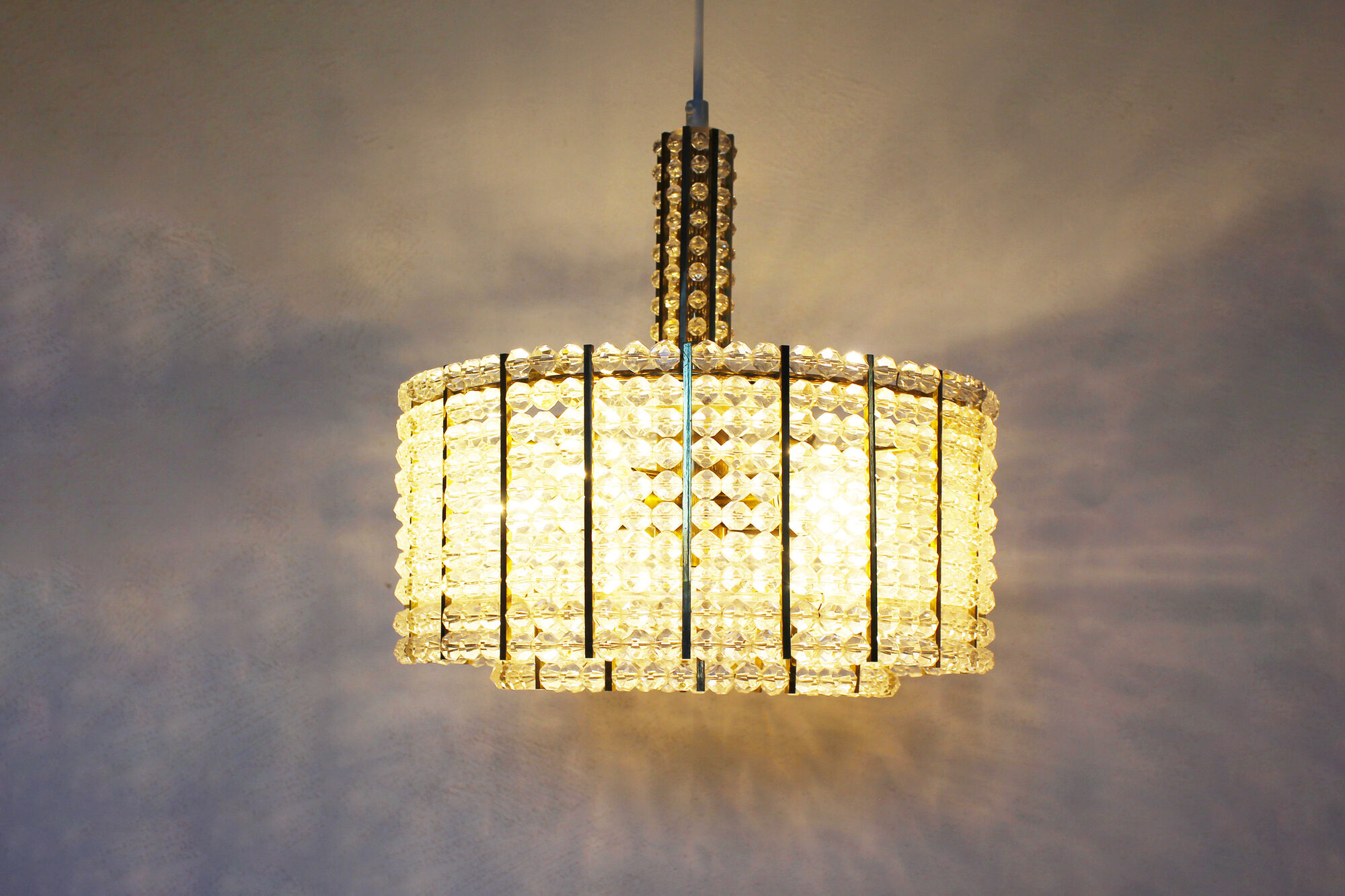 Vintage chandelier by Emil Stejnar for Rupert Nikoll - Austria 1960's