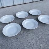 Set of 6 old Maestricht soup plates