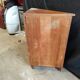 Corner wardrobe in solid wood rustic style