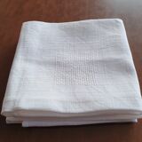 Set of old white towels