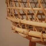 Vintage handmade Scandinavian bohemian country rooster cage lamp