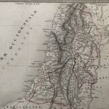 Large atlas map 1834 palestine & arabia petree by andriveau-goujon, history of the hebrews, plan