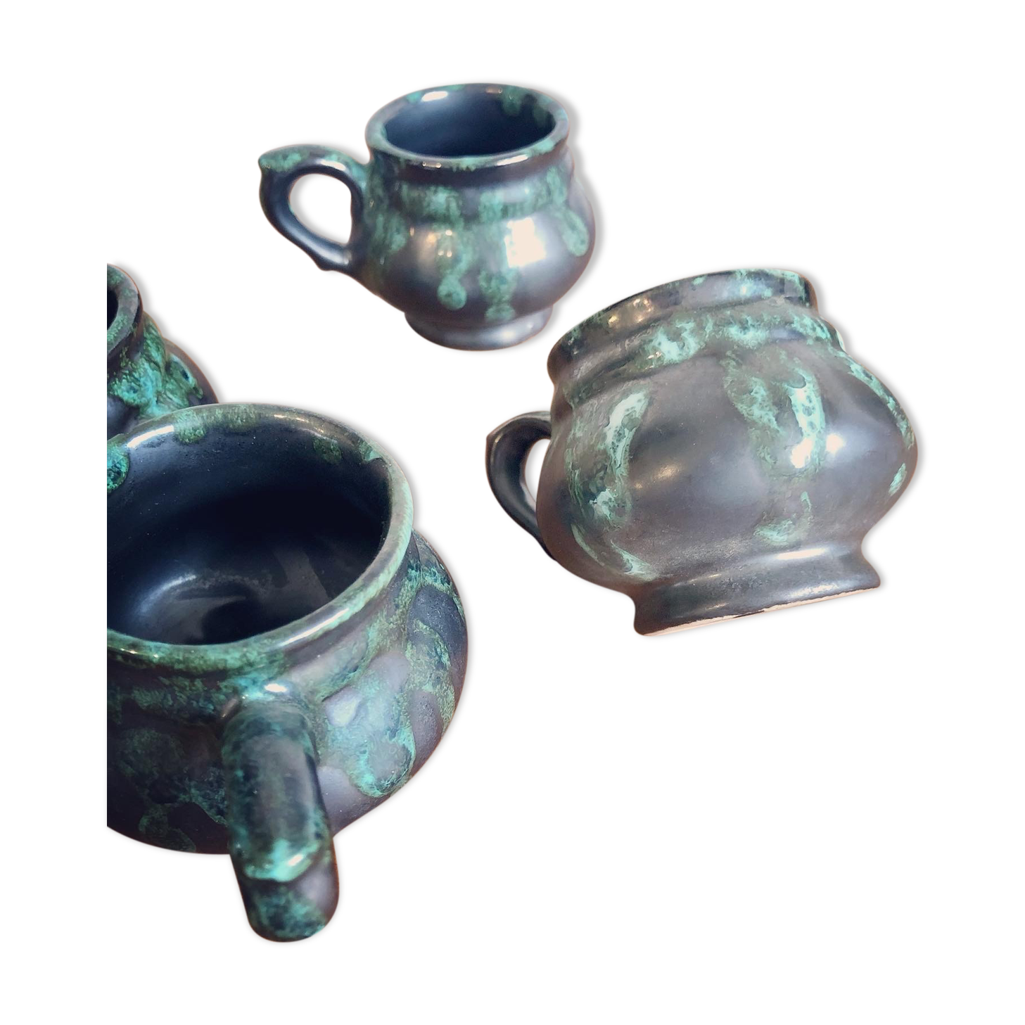 Set of 4 Vallauris type cups