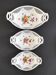 Set de 3 plats ajourés fleuris