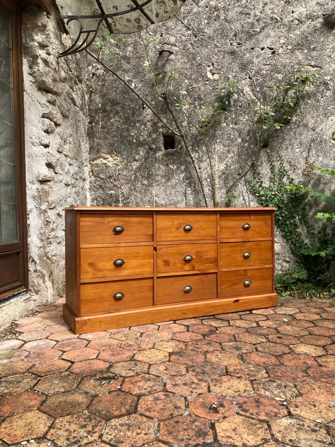 Old trade cabinet with drawers