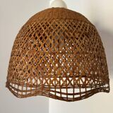 Rattan pendant lamp from the 60s