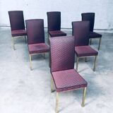 Hollywood Regency Style Design Dining Chair, 1970s, Belgium, Set of 6