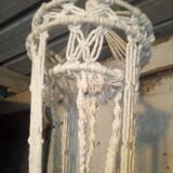 Planter suspension in macramé