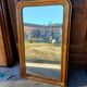 Miroir napoléon III bois et stuc doré