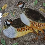 Flat plate Gien Rambouillet partridge